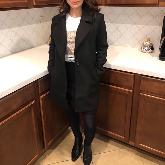 Black Peacoat NWT - Picture 3 of 3